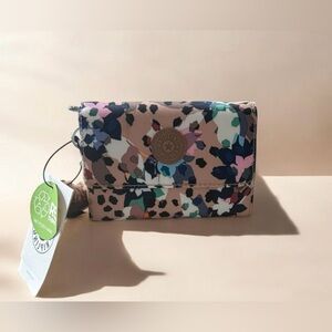 Kipling PIXI Snap Medium Trifold Wallet Autumn Blossoms